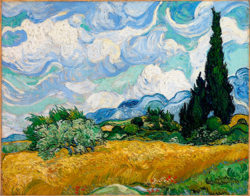  Campo di grano con cipressi - Vincent van Gogh